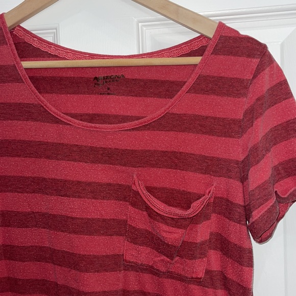 ☀️ 3/$15 ☀️ Red Striped Top - Picture 2 of 4